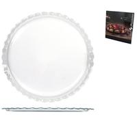 Plat Pour Gâteau Maxi Pâtisserie Verre Transparent 37Cm X 1H