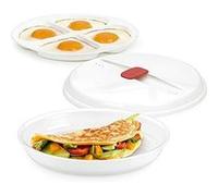 Plat pour omelettes et œufs - Tescoma - Purity Micro-Ondes - Plastique - Coloris Assortis - 25,7 x 21,3 x 5,2 cm Or