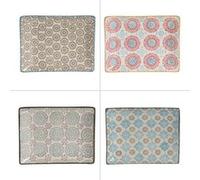 Plat rectangle Bohème 21x27 cm - Table Passion - Multicolore - Grès Multicolore G