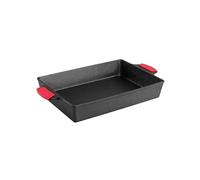 Plat rectangle en fonte naturelle 23 x 33cm + poignées en silicone offertes - LODGE