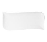 Plat rectangle Melody 40x17 cm - Table Passion - Blanc - Porcelaine Blanc G