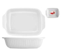 Plat Rectangulaire En Céramique Avec Poignées De 33,5x24 Cm