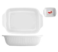 Plat Rectangulaire En Céramique Avec Poignées De 33,5x24 Cm