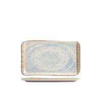 Plat Rectangulaire En Grès Cérame Sky 14x24 Cm Azzurro H&H