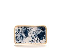 Plat Rectangulaire En Grès Indigo 14x24 Cm Beige H&H