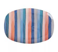 Plat rectangulaire en mélamine 22x30 cm RICE New-York Rayé