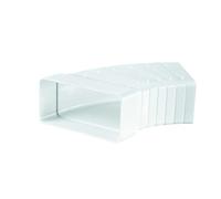 Plat rectangulaire en plastique rigide Multi Angle conduit Coude horizontal, 60x204mm