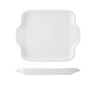 Plat Rectangulaire En Porcelaine, 20x16,5 Cm, Blanc H&H