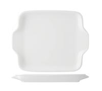 Plat Rectangulaire En Porcelaine, 30,5x25 Cm, Blanc H&H
