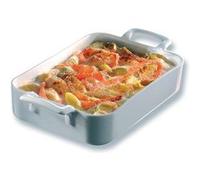 Plat rectangulaire en porcelaine blanche à poignées Belle Cuisine grand modèle 3