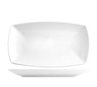Plat Rectangulaire En Porcelaine Tokio Blanc Cm 30X18