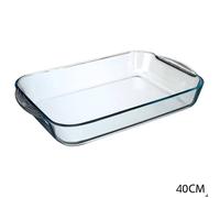 Plat rectangulaire en verre 40x25x6cm - 5five