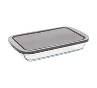 Plat rectangulaire en verre - L 18,10 x l 29 x H 5,10 cm G
