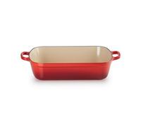 Plat Rectangulaire Fonte Émaillée 37 Cm Cerise Le Creuset Rouge