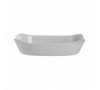 Plat rectangulaire gris 34x25 cm en opale - Smart Cuisine Wavy Granit - Luminarc