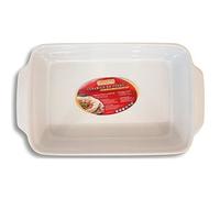 Plat rectangulaire - GUARDINI - Grand 36x24 cm - Céramique - Couleur blanche - Compatible lave-vaisselle