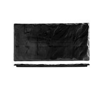 Plat Rectangulaire H&H Ardoise Porcelaine Noir 13X31 Cm