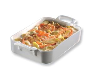 Plat rectangulaire porcelaine Belle Cuisine 19 cm Blanc Revol