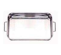 Baumalu Plat rectangulaire Spécial four 40 x 28 cm Inox argent