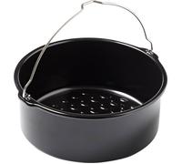 Pyrex – Plat à four rond – Airfryer Metal – 20x19x7,5 cm – Acier carbone anti‑adhérent, poignée
