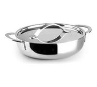 Plat rond avec couvercle triply 14 cm - Ibili - Argent - Aluminium Argent