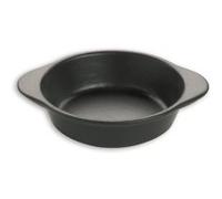 Plat rond creux professionnel noir - Contenance 0,7 L G