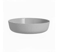 Plat Rond Gris 26 Cm En Opale Culinaire