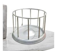 Plat rond pour tortue en forme de balustrade - Bol de nourriture pour reptiles en acier inoxydable | Distributeur de nourriture pour tortue robuste, bol pour reptiles, mangeoire antirouille pour
