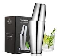 Plat Star Boston Shaker à cocktail, barman, boîtes à secouer lestées de 793,8 g non lestées de 530,3 g pour barman, martini en acier inoxydable pour boisson - Argenté