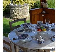 Plat Tebsi Bakir bleu - D 33 cm