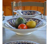 Plat Tebsi Bakir bleu - D 37 cm