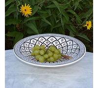 Plat Tebsi Bakir gris - D 37 cm