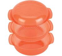 Plat vapeur rond 1,5L - WPRO - 21 cm - Incassable - Compatible micro-ondes