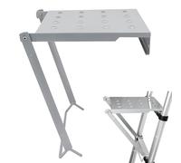 Plataforma de trabajo de escalera plegable resistente taburete de hierro estable para uso en interiores y exteriores para mejoras del hogar y tareas multiusos