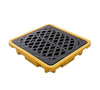 Plataforma Modular de contención derrames: bandeja plástico a prueba fugas for almacenamiento seguro tambores Prevención(675x675x150mm)