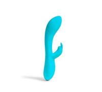Platanomelón - Vibrateur Lapin Effet Chaleur avec 3 Intensités et 7 Modes, Immergeable et Rechargeable - Lucas Bleu