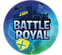 Amscan Assiettes en papier 23 cm Bleu – Lot de 8