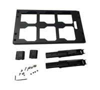 Plate-forme à outils extensible en acier au carbone robuste qui se fixe aux panneaux muraux, zone de travail peu encombrante, accessoire de mallette à outils en acier robuste