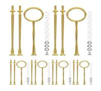 Plate-forme Cupcake Riser - Système de vitrine en métal | Le kit de présentation de friandises à trois niveaux comprend des vis, des rondelles, un arrangement élégant, événement familial, un banque