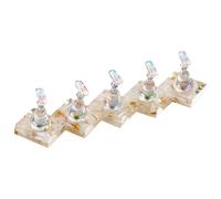 Plate-forme D'affichage Des Ongles Artificiels 5pcs Contient En Toute Sécurité Plusieurs Conceptions D'art Avec Des Ongles Avec Pointe Base En Plastique ABS ABS ABS
