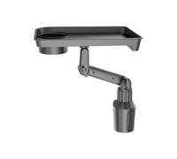 Plate-forme de bistro - Plateau rotatif à 360 degrés, console centrale ABS, base rotative amovible, organisateur de collations automobile, utilitaire | Support extensible du véhicule, surface