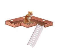 Plate-forme De Cage À Hamster - Salle De Sport Sûre Avec Échelle D'escalade Solide, Dispose D'une Construction En Polymère Haute Densité Non Toxique Sans Éclats Pour Éviter Les Blessures Par Éclats, B