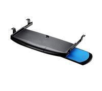 Plate-forme de clavier coulissante à 360° avec plateau de souris pour bureau à domicile, extension de bureau facile à installer, extension de bureau pour l'école et le garage