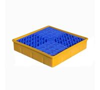 Plate-forme de confinement robuste et modulaire de déversement, 32 x 32 x 6 cm, palette anti-fuite pour fûts d'huile, plateau en plastique durable, une solution essentielle pour prévenir les accidents