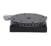 Plate-forme de coupe de scène linéaire RS60 - L |Entraînement micrométrique manuel de 60 mm pour un positionnement précis/un réglage précis du déplacement |Table coulissante de