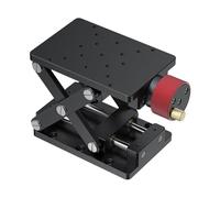 Plate-forme de laboratoire de contrôle manuelle de micromètre Cadre en aluminium Levage de type ciseaux de laboratoire Support de levage pour la plate-forme de levage stable scientifique pour la