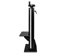 Plate-forme de levage manuelle réglable - Capacité de charge de 50 kg - 150 x 150 mm - Espacement des trous fixes - Vis PE pour utilisation torale - Équipement de précision C