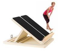 Plate-forme de planche en pente à talons WADEN Stretchboard en bois, non glissée, stable et résiliente | Stretchoard pour les muscles du mollet, le tendon d'Achille, la fasciite plantaire, la
