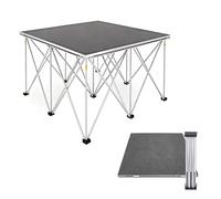 Plate-forme de scène portable, système élévateur modulaire pour performance musicale, scène d'événement 3 x 3 1,2 x 1,2 m