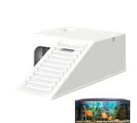 Plate-Forme de selsification des Tortues - Rampe d'escalade Stable, abri de cachette | Terrasse de Bains de Soleil résistante à l'usure avec Filtration d'eau | Dock de Repos Reptile pour la, la